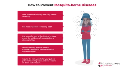 Infographic about how to prevent mosquito-borne diseases