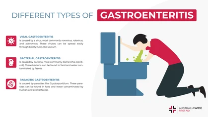 Infographic about Different Types of Gastroenteritis