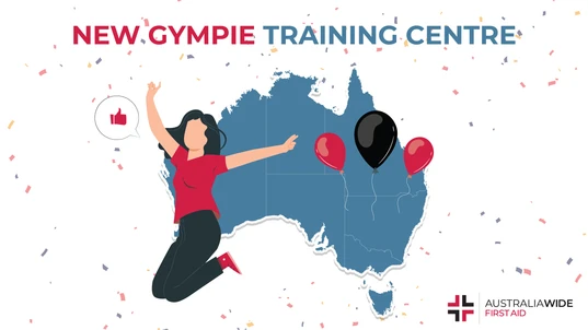 Infographic about new Gympie first aid training location