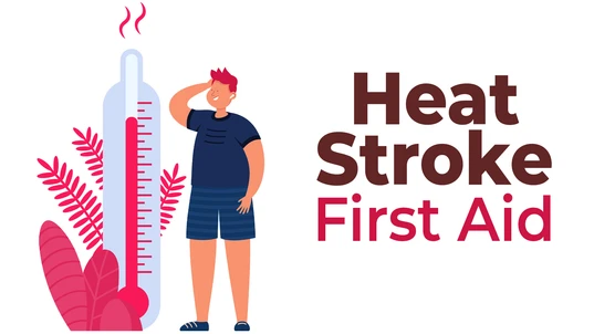 Banner Graphic for Heat Stroke First Aid