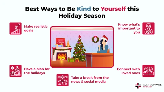 Infographic on Tips to Manage the Holiday Blues 