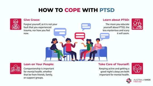 Infographic on Ways to Cope with PTSD