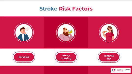 Infographic Showing the Risk Factors of Stroke